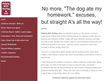 Tablet Screenshot of helpingwithwriting.com